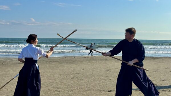 Naginata Experience at Yuigahama Beach