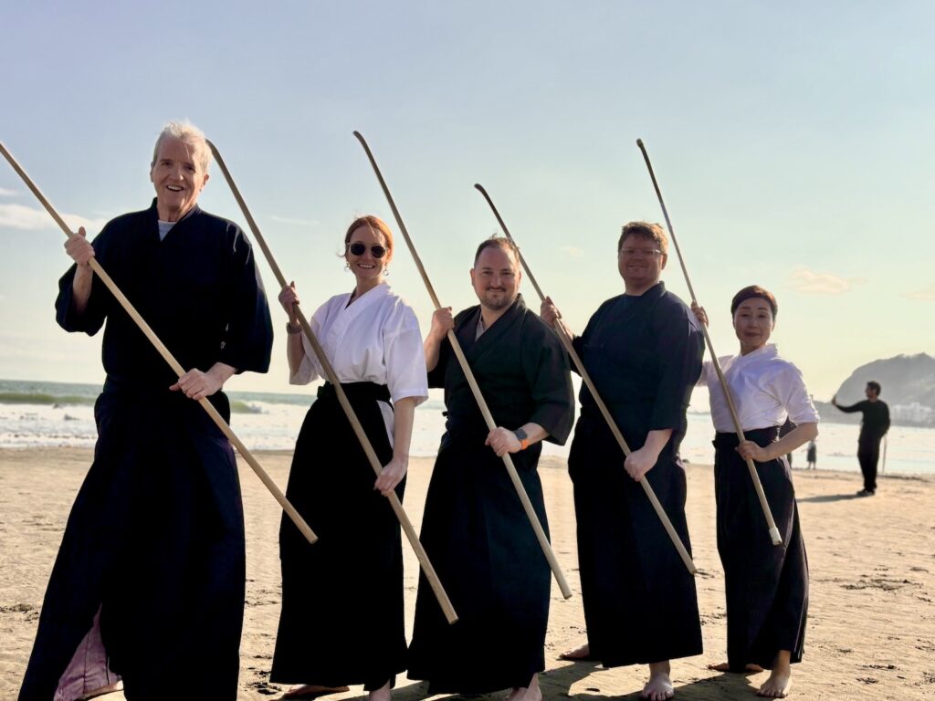 Naginata Experience at Yuigahama Beach