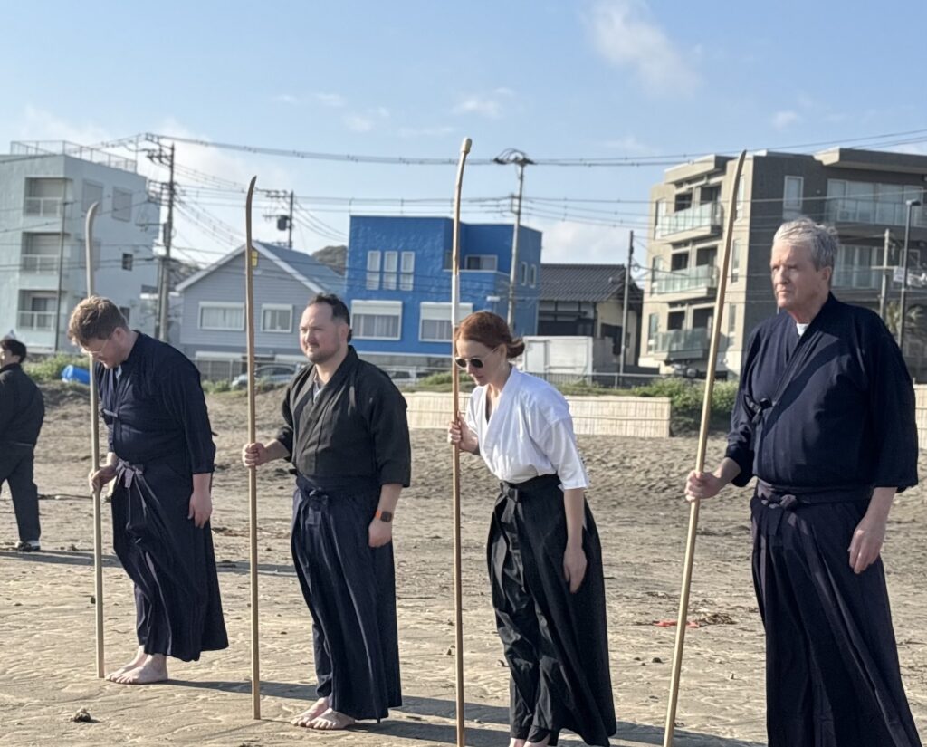 Naginata Experience at Yuigahama Beach