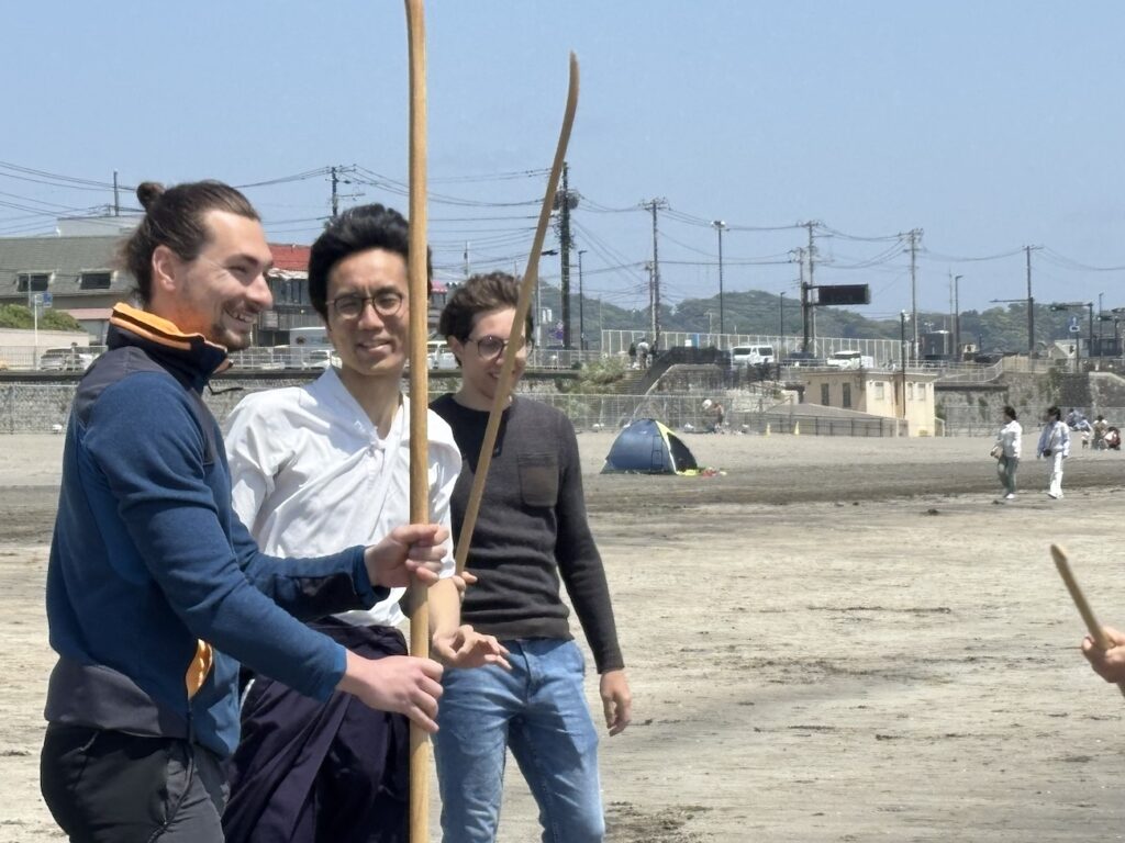 Naginata Experience at Yuigahama Beach