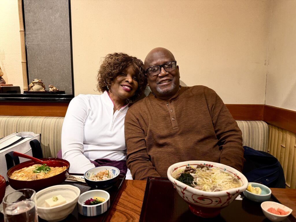 Guests enjoying traditional soba lunch during a private Kamakura tour