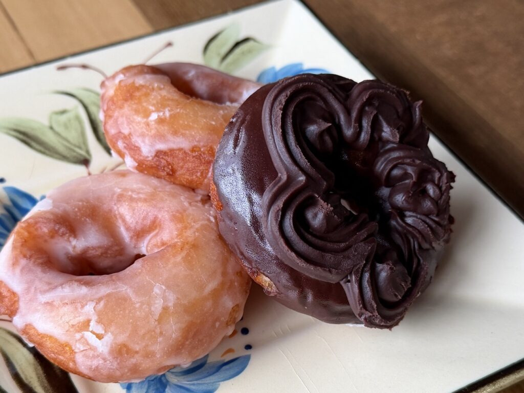 Sugar and chocolate donuts from PULVIS DONUTS