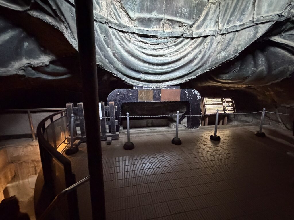 Inside the Great Buddha of Kamakura at Kotoku-in