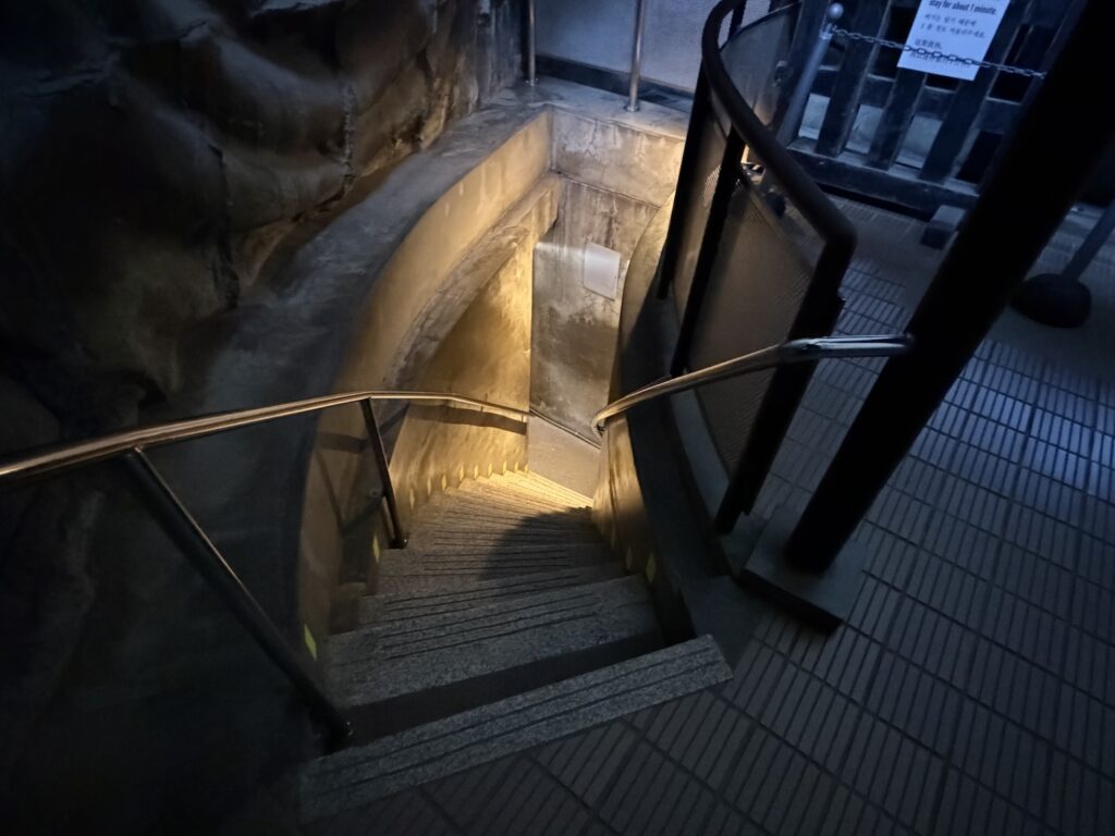 Steep Stairs Inside the Great Buddha of Kamakura at Kotoku-in Temple