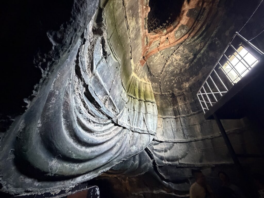 Inside the Great Buddha of Kamakura at Kotoku-in
